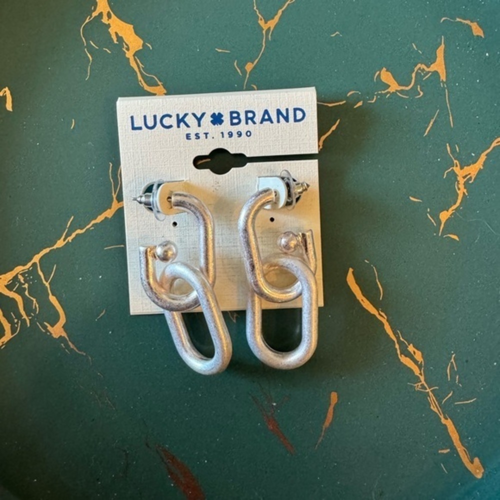 Brand new Lucky Brand Vintage Silver Earrings